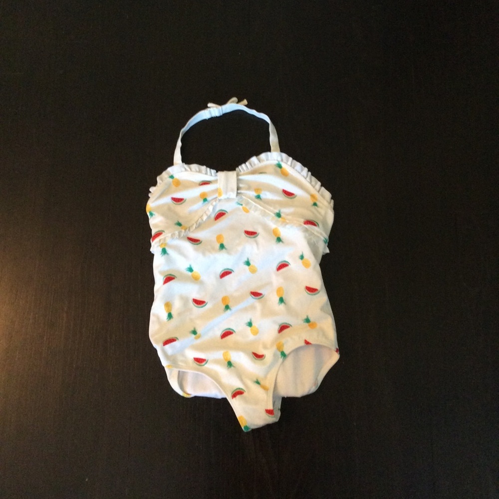 Girls Janie and Jack halter bathing suit size 12